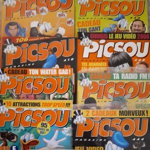Disney Picsou Magazine N° 404, 416, 434, 435, 436 438 440 442 444- 9 Magazines